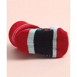 Cute Walk by Babyhug Sock Shoes with ABC Design & Ball Applique - Multicolor