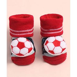 Cute Walk by Babyhug Sock Shoes with ABC Design & Ball Applique - Multicolor