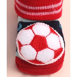 Cute Walk by Babyhug Sock Shoes with ABC Design & Ball Applique - Multicolor