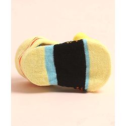 Cute Walk by Babyhug Sock Shoes with AbC Design & Star Applique - Multicolor