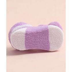 Cute Walk by Babyhug Sock Shoes with Bunny Applique - Multicolor
