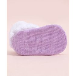 Cute Walk by Babyhug Socks With Large Bow Applique - Mauve