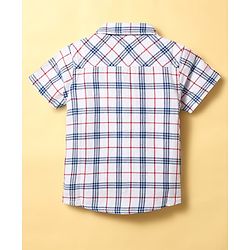 Babyhug Cotton Woven Half Sleeves Checks Shirt - Multicolor