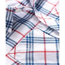 Babyhug Cotton Woven Half Sleeves Checks Shirt - Multicolor