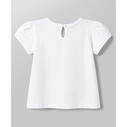 Babyhug 100% Cotton Knit Half Sleeves T-Shirt With Text Foil Print - White