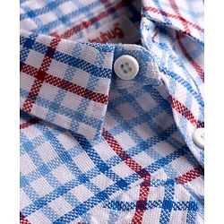 Babyhug Cotton Woven Shirt Half Sleeve Regular Collar Checks Multi Color 9-12 Months