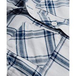 Babyhug Cotton Woven Shirt Half Sleeve Regular Collar Check Blue 12-18 Months