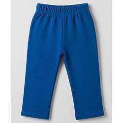 Babyhug Cotton Knit Full Sleeves Solid T-Shirt & Pyjama Night Suit - Navy blue