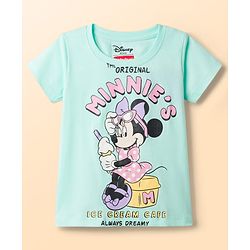 Babyhug Disney Single Jersey Knit Half Sleeves T-Shirts With Minnie & Friends Graphics Pack of 2 - Multicolor