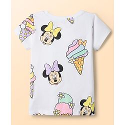 Babyhug Disney Single Jersey Knit Half Sleeves T-Shirts With Minnie & Friends Graphics Pack of 2 - Multicolor