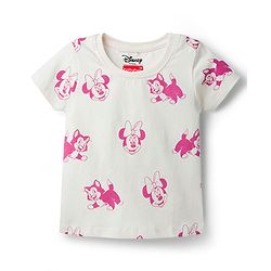 Babyhug Disney Cotton Knit Half Sleeves T-Shirts with Minnie & Friends Graphic Pack of 3 - Multicolor