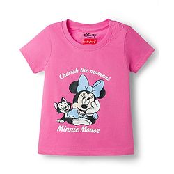 Babyhug Disney Cotton Knit Half Sleeves T-Shirts with Minnie & Friends Graphic Pack of 3 - Multicolor