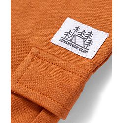 Babyhug Cotton Terry Knit Solid Lounge Pant With Pockets - Maroon