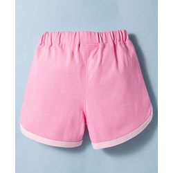 Babyhug Disney Single Jersey Knit Half Sleeves T-Shirt & Shorts Set With Minnie Mouse Graphics - Multicolor