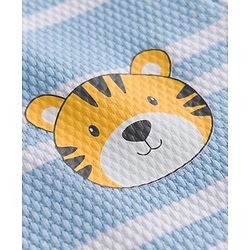 Babyhug Cotton Knit T-Shirts Half Sleeves Striped Structured with Graphics Multi Color 12-18 Months