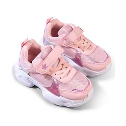 Cute Walk by Babyhug Velcro Closure Solid Sneaker Shoes - Pink