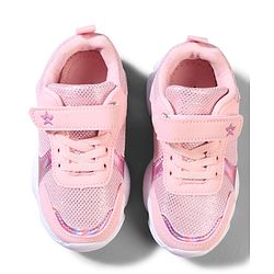 Cute Walk by Babyhug Velcro Closure Solid Sneaker Shoes - Pink