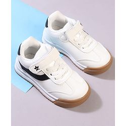 Cute Walk by Babyhug Velcro Closure Solid Sneaker Shoes - White