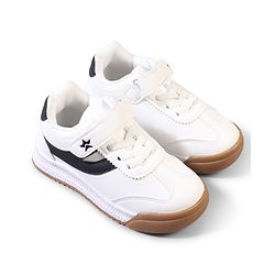 Cute Walk by Babyhug Velcro Closure Solid Sneaker Shoes - White