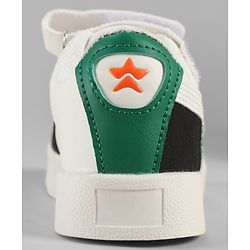 Cute Walk by Babyhug Velcro Closure Solid Sneaker Shoes - White