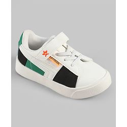 Cute Walk by Babyhug Velcro Closure Solid Sneaker Shoes - White