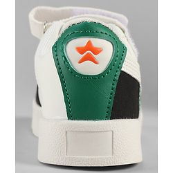 Cute Walk by Babyhug Velcro Closure Solid Sneaker Shoes - White