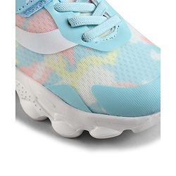 Cute Walk by Babyhug Velcro Closure Printed Sneaker Shoes - Blue