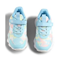 Cute Walk by Babyhug Velcro Closure Printed Sneaker Shoes - Blue