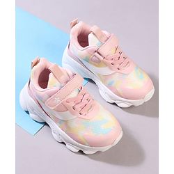 Cute Walk by Babyhug Velcro Closure Printed Sneaker Shoes - Blue