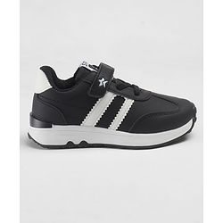 Cute Walk by Babyhug Velcro Closure Solid Sneaker Shoes - Black