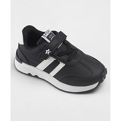 Cute Walk by Babyhug Velcro Closure Solid Sneaker Shoes - Black