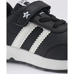 Cute Walk by Babyhug Velcro Closure Solid Sneaker Shoes - Black