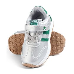 Cute Walk by Babyhug Velcro Closure Solid Sneaker Shoes - Black