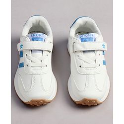 Cute Walk by Babyhug Velcro Closure Solid Sneaker Shoes - Black