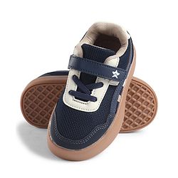 Cute Walk by Babyhug Velcro Closure Solid Sneaker Shoes - Navy Blue