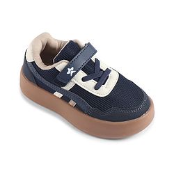 Cute Walk by Babyhug Velcro Closure Solid Sneaker Shoes - Navy Blue
