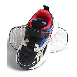Cute Walk by Babyhug Velcro Closure Solid Sneaker Shoes - Black