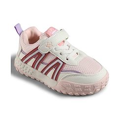 Cute Walk by Babyhug Velcro Closure Solid Sneaker Shoes - Pink