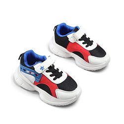 Cute Walk by Babyhug Velcro Closure Glitter Printed Sneaker Shoes - Black