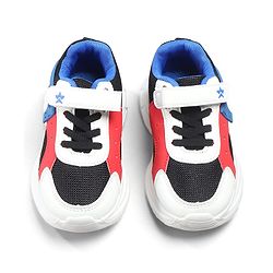 Cute Walk by Babyhug Velcro Closure Glitter Printed Sneaker Shoes - Black