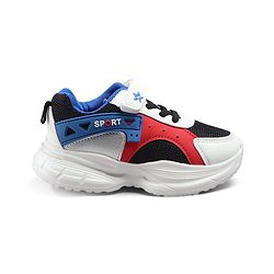 Cute Walk by Babyhug Velcro Closure Glitter Printed Sneaker Shoes - Black