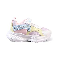 Cute Walk by Babyhug Velcro Closure Glitter Printed Sneaker Shoes - Black