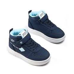Cute Walk by Babyhug Velcro Closure Solid Sneaker Shoes - Navy Blue