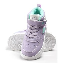 Cute Walk by Babyhug Velcro Closure Solid Sneaker Shoes - Navy Blue
