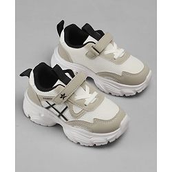 Cute Walk by Babyhug Velcro Closure Sneakers - Beige