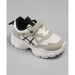 Cute Walk by Babyhug Velcro Closure Sneakers - Beige