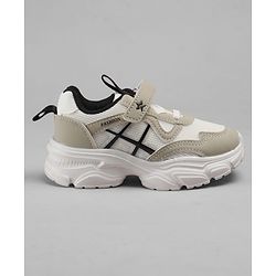 Cute Walk by Babyhug Velcro Closure Sneakers - Beige