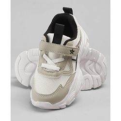 Cute Walk by Babyhug Velcro Closure Sneakers - Beige