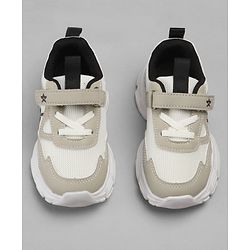 Cute Walk by Babyhug Velcro Closure Sneakers - Beige