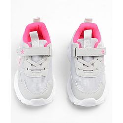 Cute Walk by Babyhug Velcro Closure Sneakers - Beige